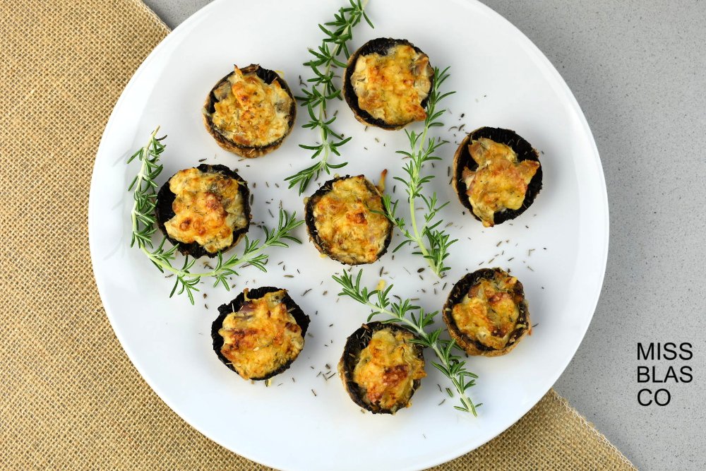 champiñones gratinados