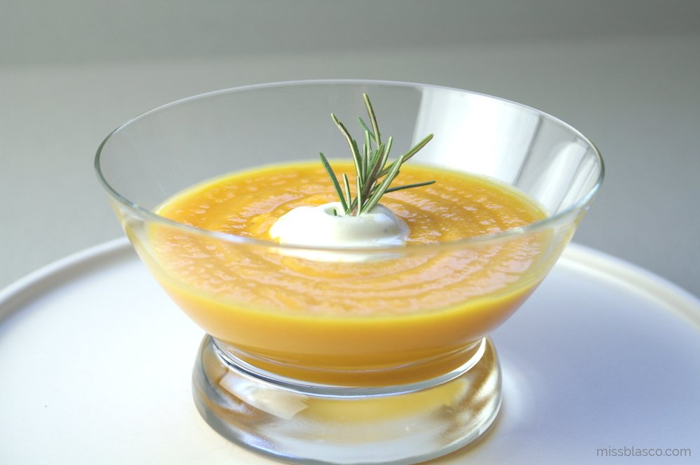 Crema zanahoria y naranja