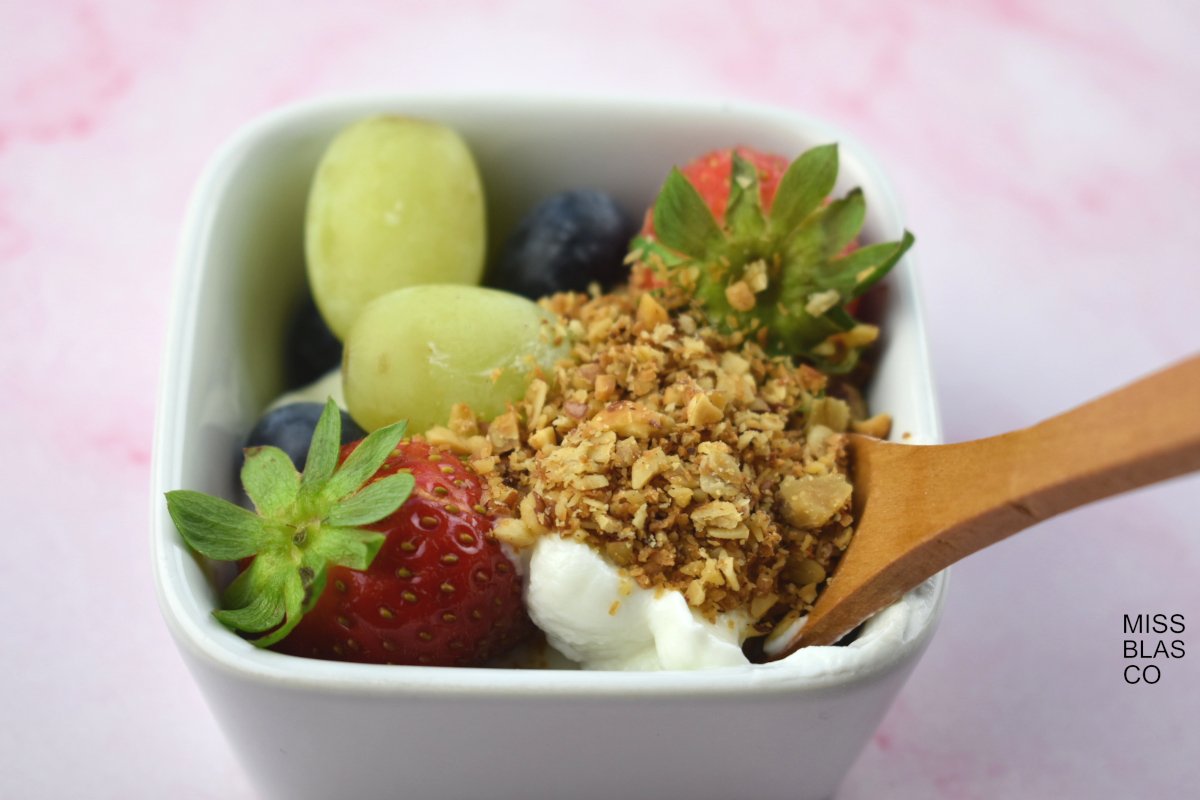 bol con granola sin azúcar