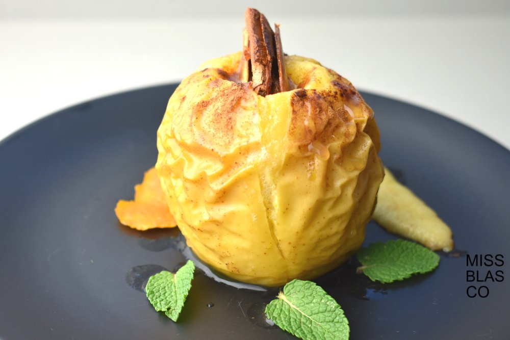 manzanas asadas