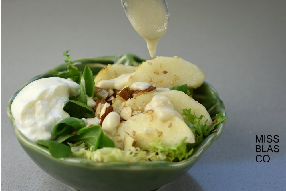 burrata con pera