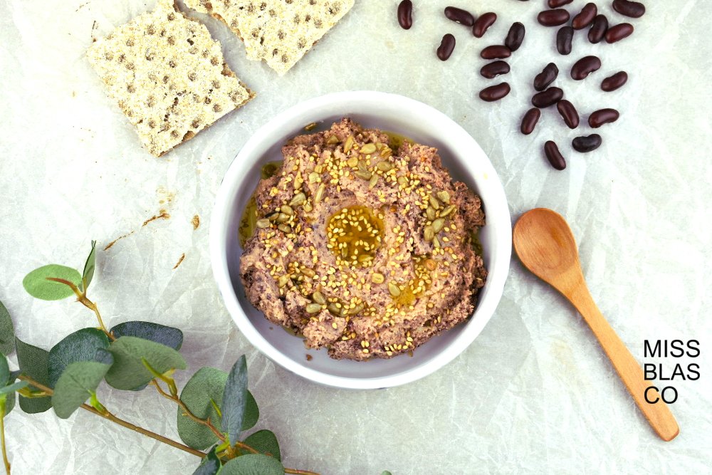 hummus de alubias rojas