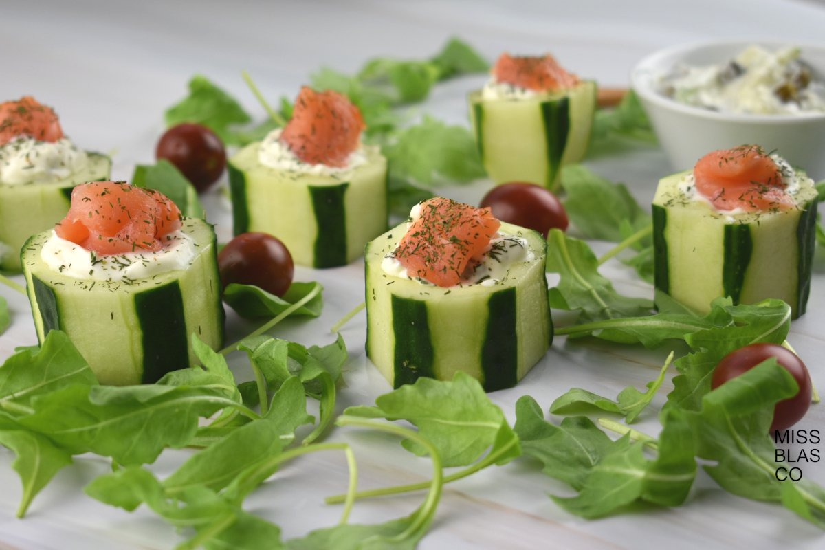 bocados de pepino