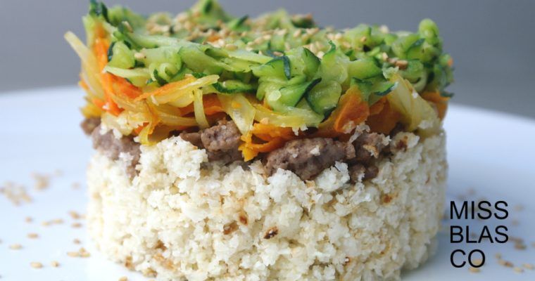 cauliflower rice with vegetables