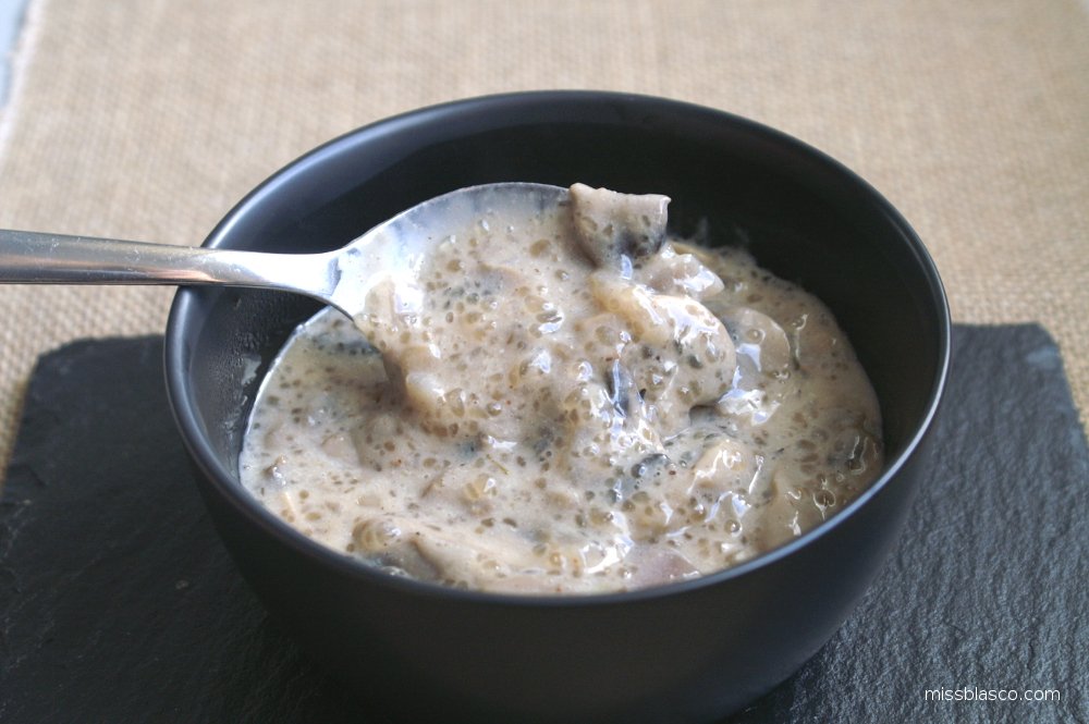 crema de champiñones
