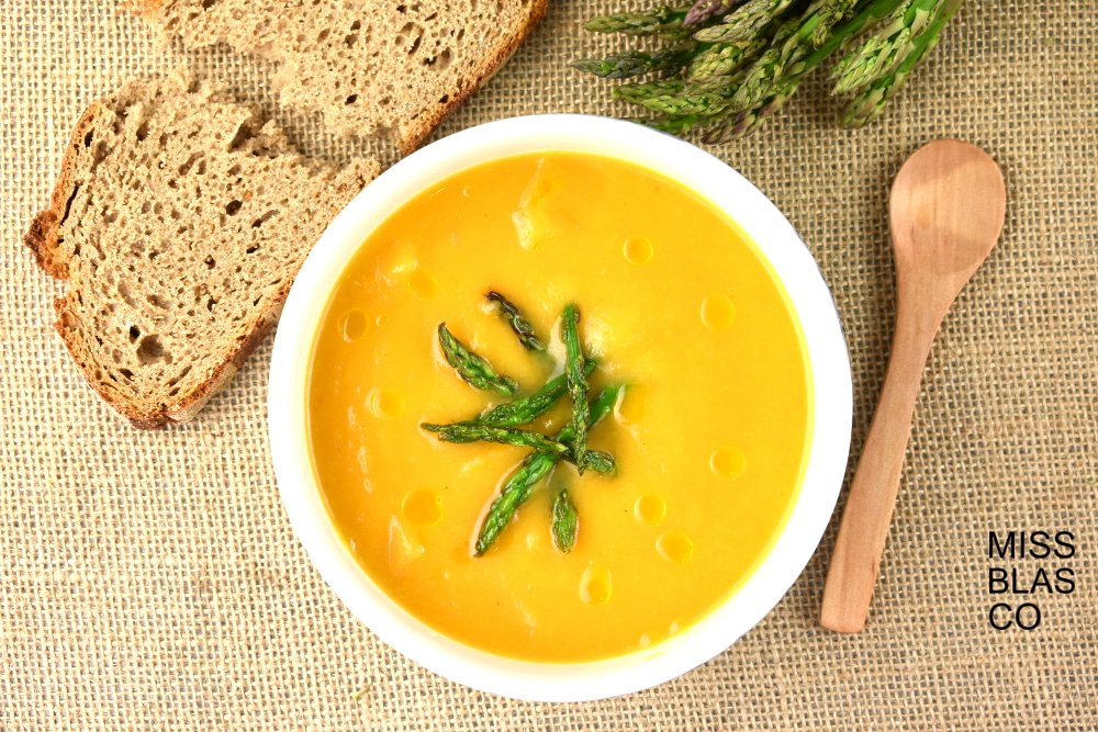 crema de calabaza y manzana
