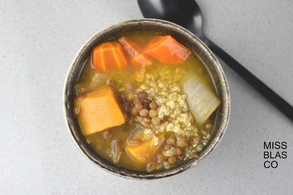 lentejas con quinoa