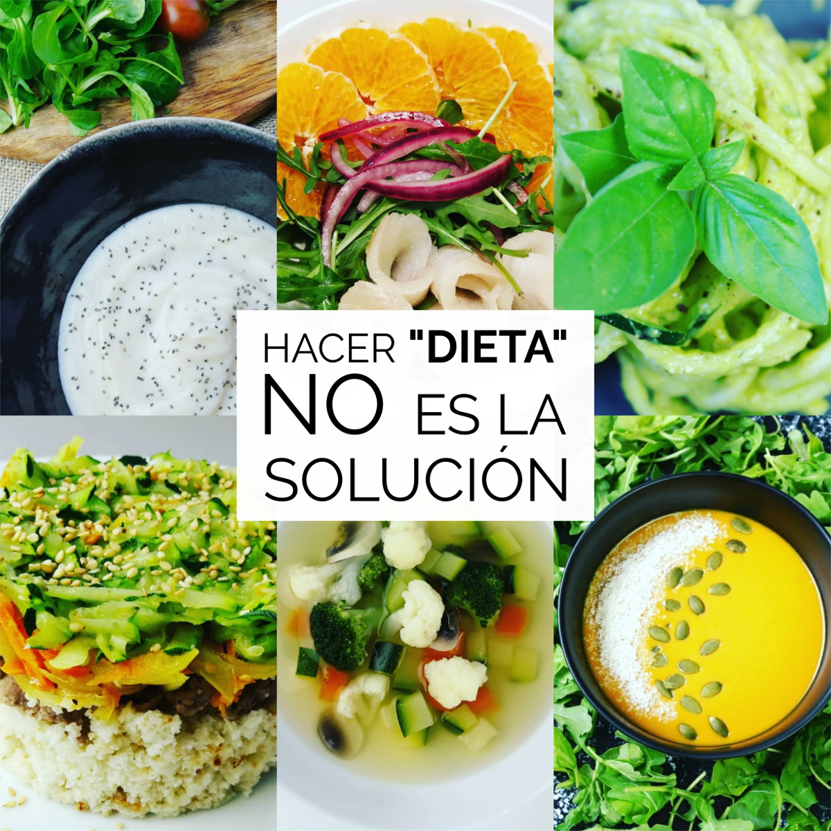 Hacer dieta no es la solución