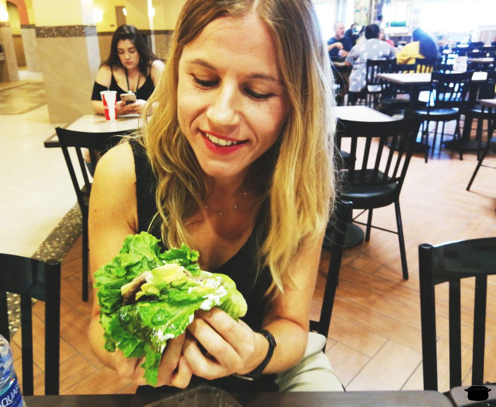 hamburguesa sin pan