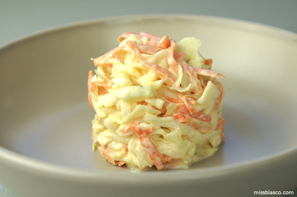 coleslaw sin azúcar