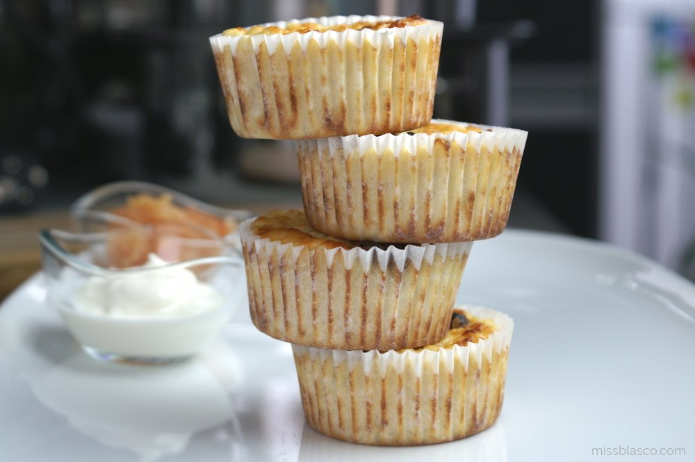muffins manzana y almendra