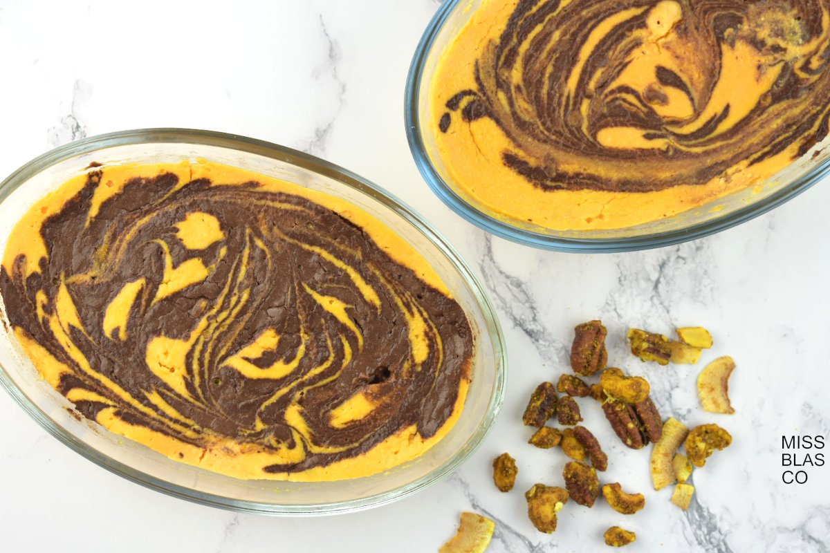 pudin de calabaza y chocolate