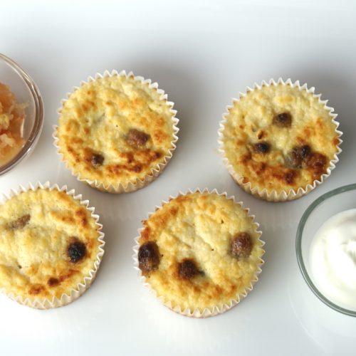 muffins de manzana y almendra