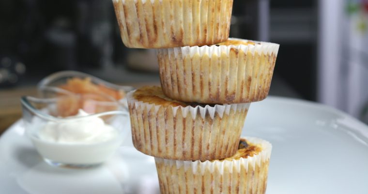 Muffins de manzana y almendra