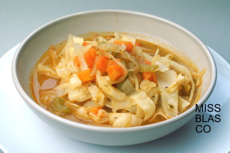 Spiced cabbage soup RECIPE MISS BLASCO