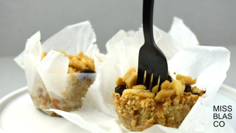 muffins de avena y manzana