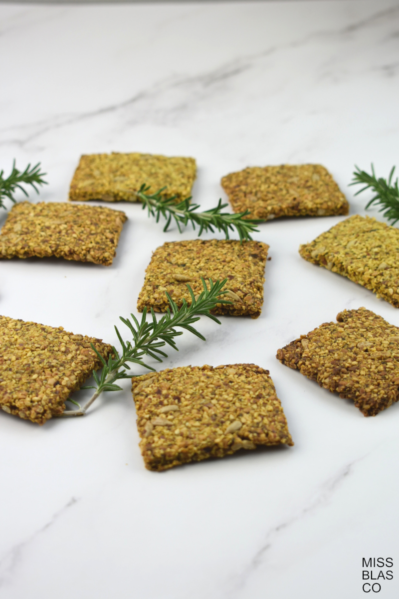 CRACKERS DE SEMILLAS CON PSYLLIUM RECETA MISS BLASCO