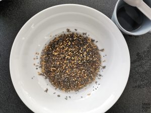 semillas de lino y chia remojo